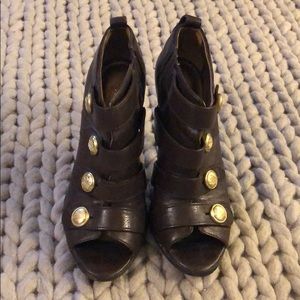 Coach Leather sandal pump